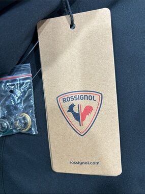 Rossignol Brown Tag with Black and Red Logo